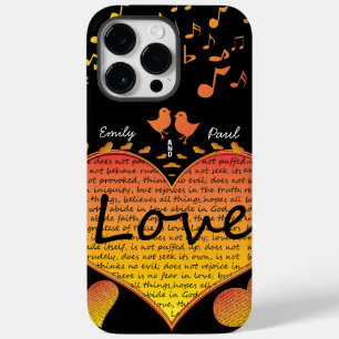 Coque Pour Pour iPhone 14 Pro Max L'amour supporte toutes choses 1 Corinthiens