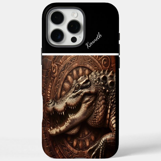 Coques Case-Mate iPhone L'ancienne embrace de l'alligator (Verso)