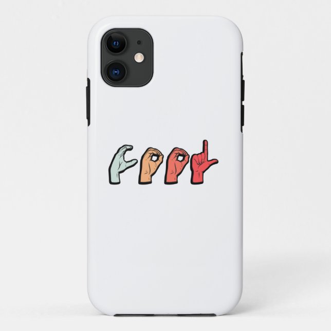 Coques Case-Mate iPhone Langue des signes ASL - Culture sourde (Dos)