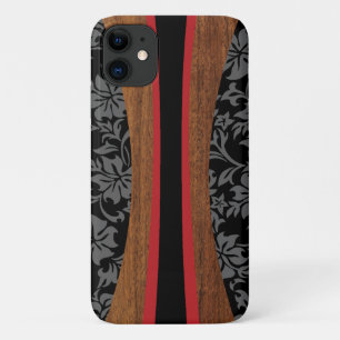 Case-Mate iPhone Case Laniakea Hawaiian Faux Wood Surboard noir