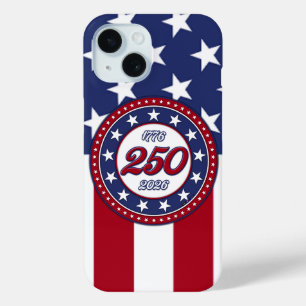 Coque Pour iPhone 15 L'anniversaire des 250 ans de l'Amérique avec le d