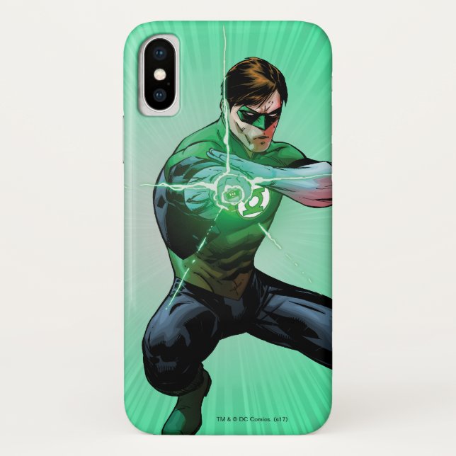 Coques Case-Mate iPhone Lanterne verte et anneau lumineux (Dos)