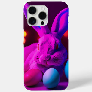 Coque iPhone 15 Pro Max lapin avec oeufs de pâques