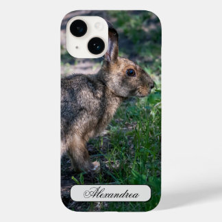 Coque Pour iPhone 14 Lapin Brown, Repos dans la nature