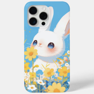Coque iPhone 15 Pro Max Lapin dans le pré ensoleillé