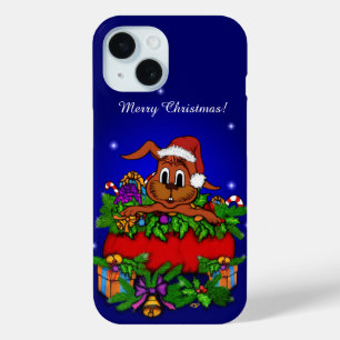 Coque Pour iPhone 15 Lapin de Noël