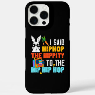 Coques iPhone 16 Pro Max Lapin de Pâques drôle Hip Hop Hippity Garçons Fill
