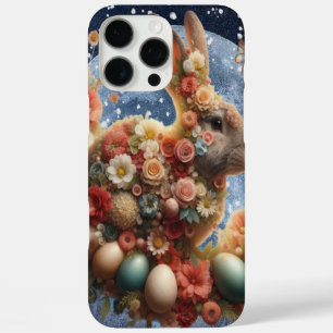 Coques iPhone 16 Pro Max Lapin de Pâques en fleurs