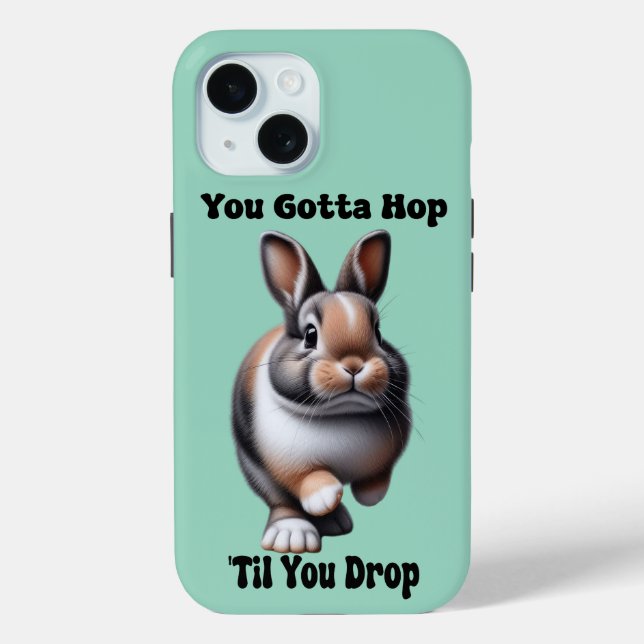 Coques Case-Mate iPhone Lapin de saut mignon (Verso)