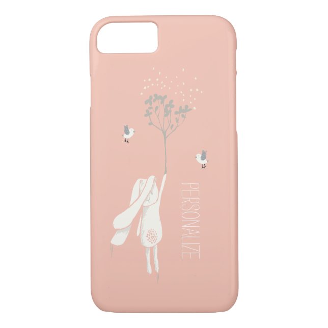 Coques Case-Mate iPhone Lapin moderne sur la brise (Dos)