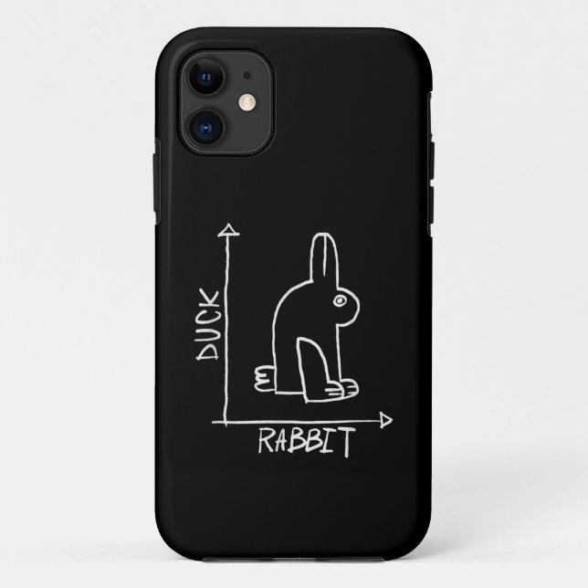 Coques Case-Mate iPhone Lapin ou Canard drôle, diptyque animalier (Dos)