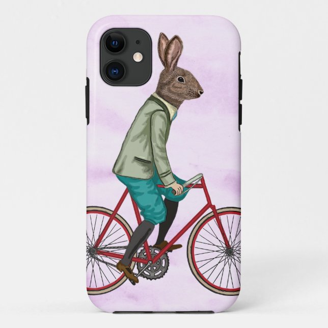 Coques Case-Mate iPhone Lapin sur le vélo 3 (Dos)