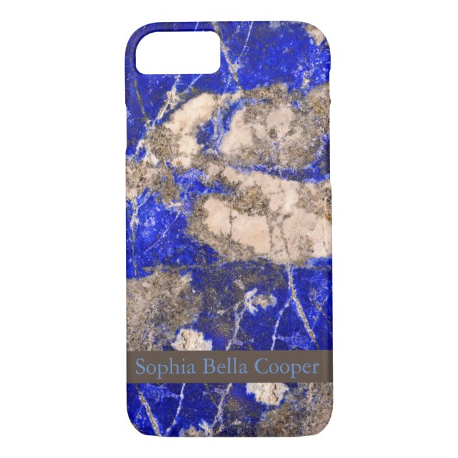 Coques Case-Mate iPhone Lapis Abstrait Lazuli Granite Bleu (Dos)