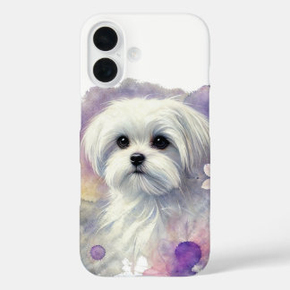 Coques iPhone 16 L'aquarelle maltaise