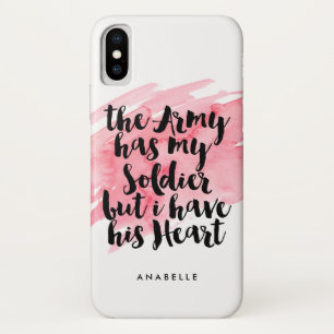 Coque Case-Mate Pour iPhone L'Armée A Mon Soldat Mais J'Ai Son Coeur