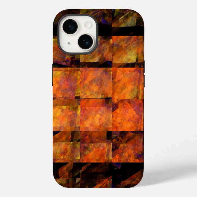 Coques Case-Mate iPhone L'art Abstrait au mur (Verso)
