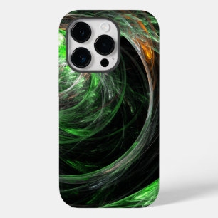 Coque Pour iPhone 14 Pro L'art Abstrait vert du monde entier
