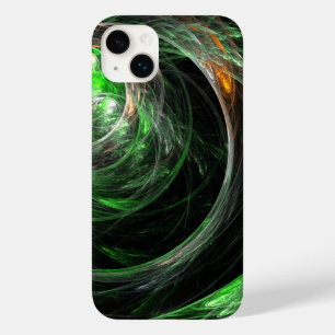 Coque Pour iPhone 14 Plus L'art Abstrait vert du monde entier