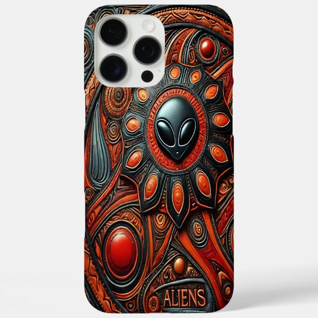 Coques Case-Mate iPhone L'art Alien dévoilant les mystères cosmiques (Verso)
