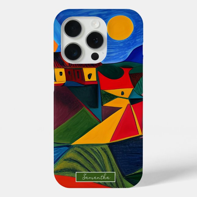 Coques Case-Mate iPhone L'art Picasso au coucher du soleil (Verso)