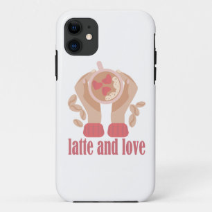 Case-Mate iPhone Case Latte et coupe d'amour, mains et citation de café