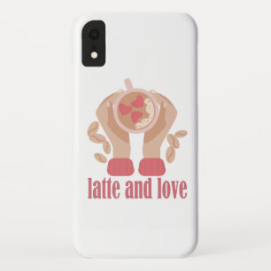 Case-Mate iPhone Case Latte et coupe d'amour, mains et citation de café