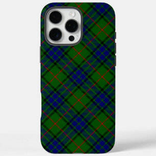 Coques iPhone 16 Pro Max Lauder tartan bleu vert plaid