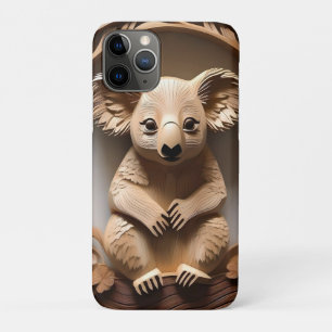 Case-Mate iPhone Case L'Australien Koala Bear Wood Carving,