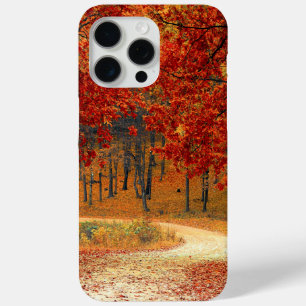 Coque iPhone 15 Pro Max l'automne dans la forêt