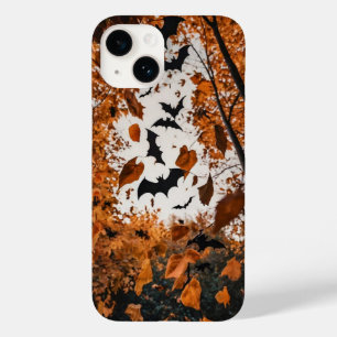 Coque Pour iPhone 14 L'automne part en chauves-souris Halloween