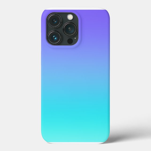 Coques Case-Mate iPhone Lavande à dégradé Turquoise Aqua (Verso)