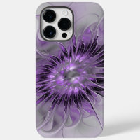 Lavande Fleur Dream Moderne Abstrait Fractal Art