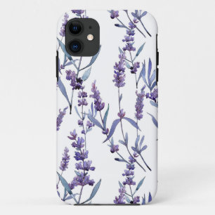 Case-Mate iPhone Case Lavande Florale sur blanc