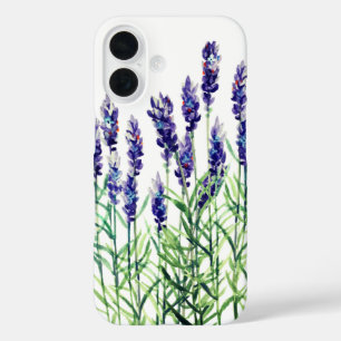 Coques iPhone 16 Lavande peinte avec aquarelles
