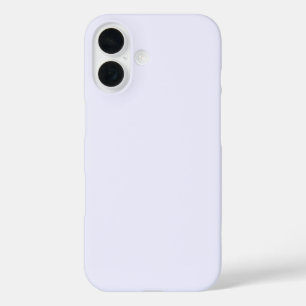 Coques iPhone 16 Lavande Rose Doux Pale Blanc Pastel Couleur Solide