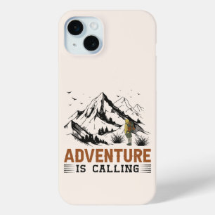 Coque iPhone 15 Mini L'aventure est en train d'appeler
