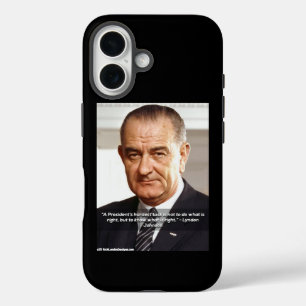 Coques iPhone 16 LBJ et "Savoir ce qui est juste" Élégant
