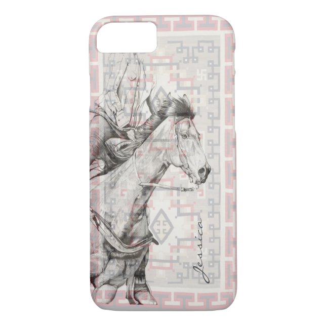 Coques Case-Mate iPhone Le Barrel Racer (motif navajo) (Dos)