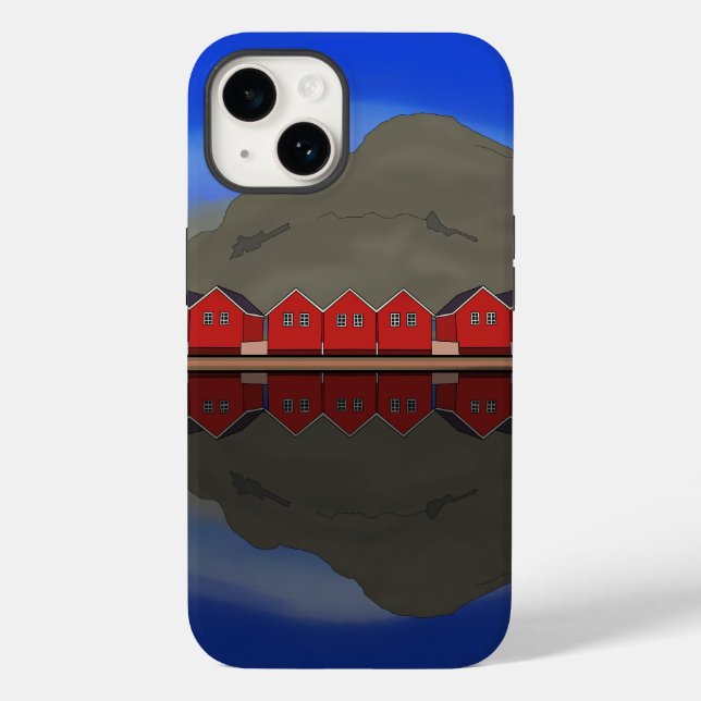 Coques Case-Mate iPhone Le Bateau Rouge Maisons Sunndalsøra Norvège (Verso)