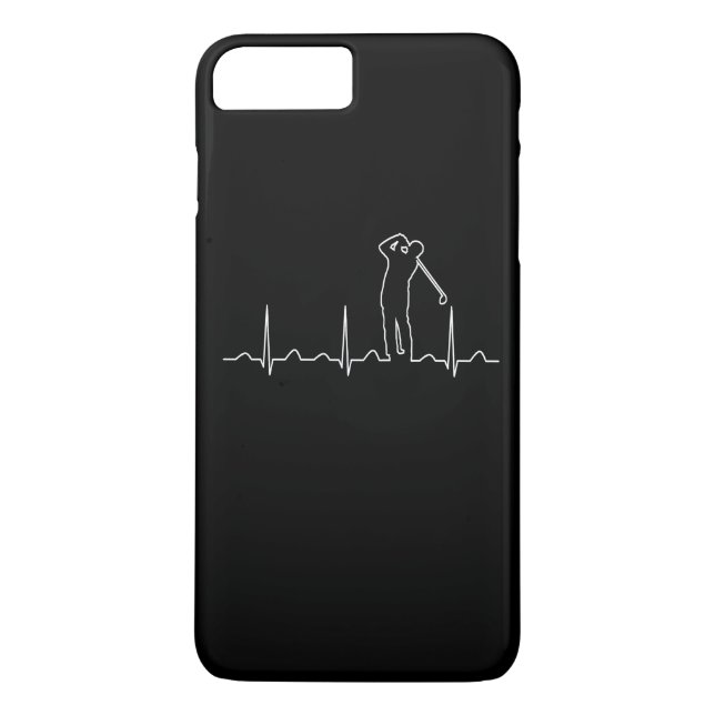 Coques Case-Mate iPhone Le battement de coeur du golfeur (Dos)