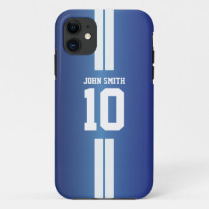 Etui iPhone Case-Mate Le blanc barre la caisse bleue de l'iPhone 5 de