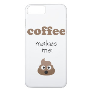 Coques Pour iPhone Le café amusant me fait poop phrase émoji