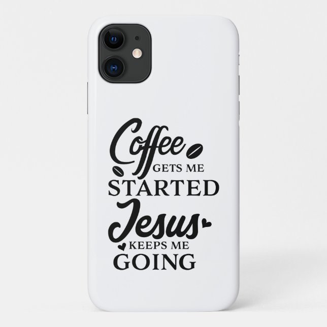 Coques Case-Mate iPhone Le Café Christian Citation Me Lance En Script (Dos)