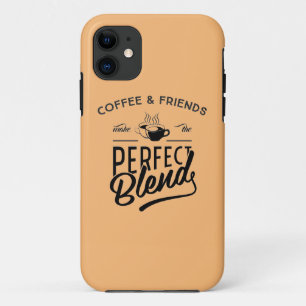 Coque Case-Mate Pour iPhone Le café et les amis font le mélange parfait