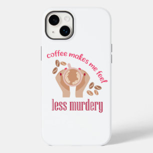 Coque Pour iPhone 14 Plus Le café me fait me sentir moins meurtrier et drôle