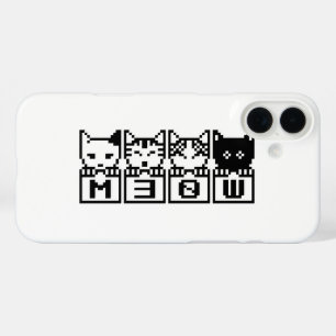 COQUES iPhone 16 PLUS LE CHATS M30W 8 BITS