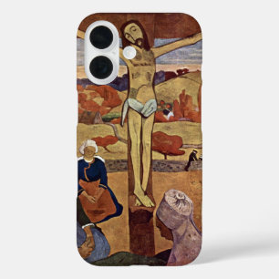 Coques iPhone 16 Le Christ jaune de Paul Gauguin, Beaux-arts vintag