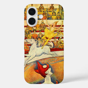 Coques iPhone 16 Le cirque de Georges Seurat, Art Vintage
