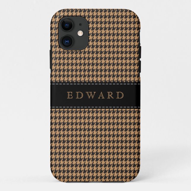 Coques Case-Mate iPhone Le classique de pied-de-poule personnalisent le (Dos)