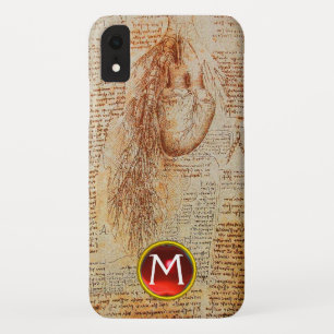 Coques Pour iPhone Le coeur et les artères bronchiques Gem Monogramme